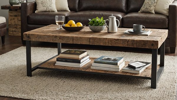 Table basse en bois de récupération : un meuble facile à entretenir