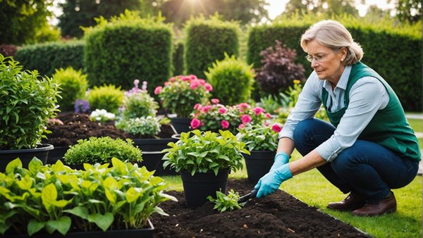 Conseils de jardinage pour débutants sur jardin planté